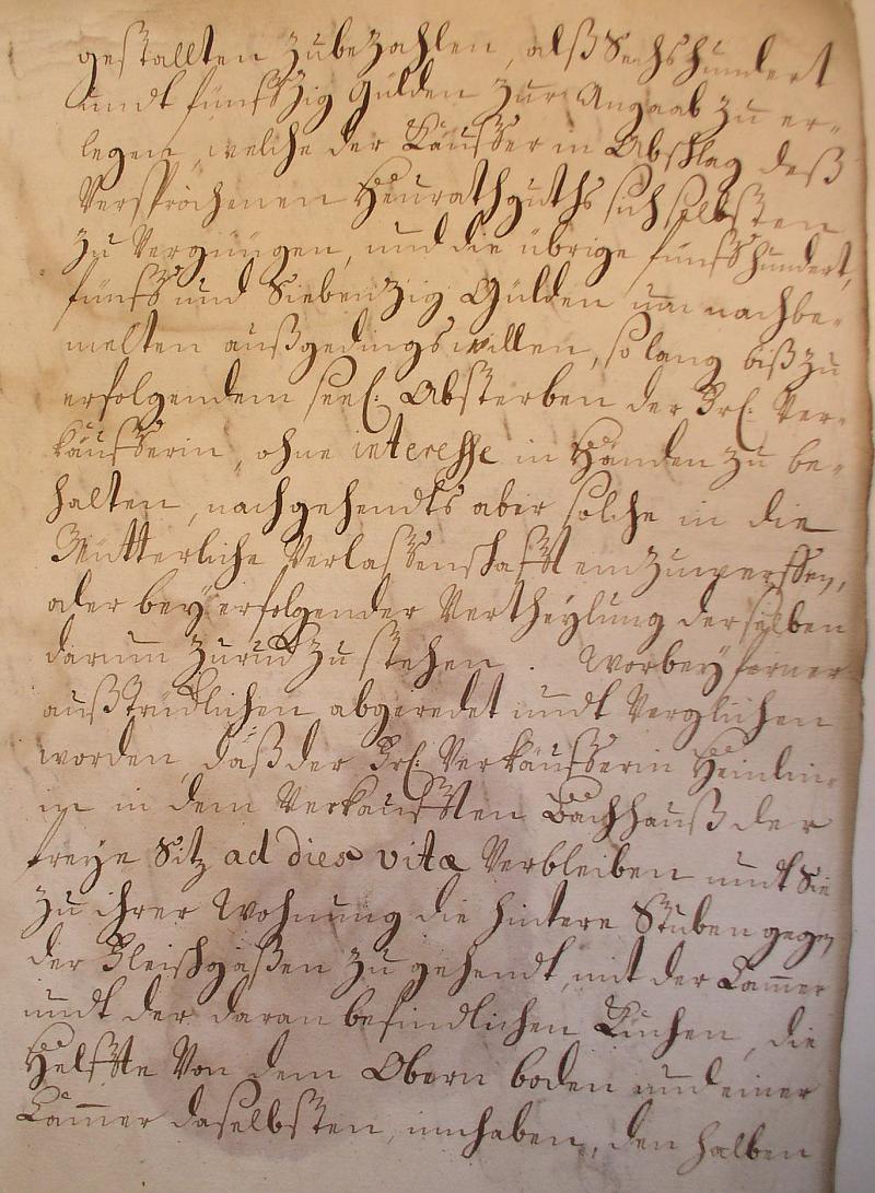 Kauf-Brief 1744