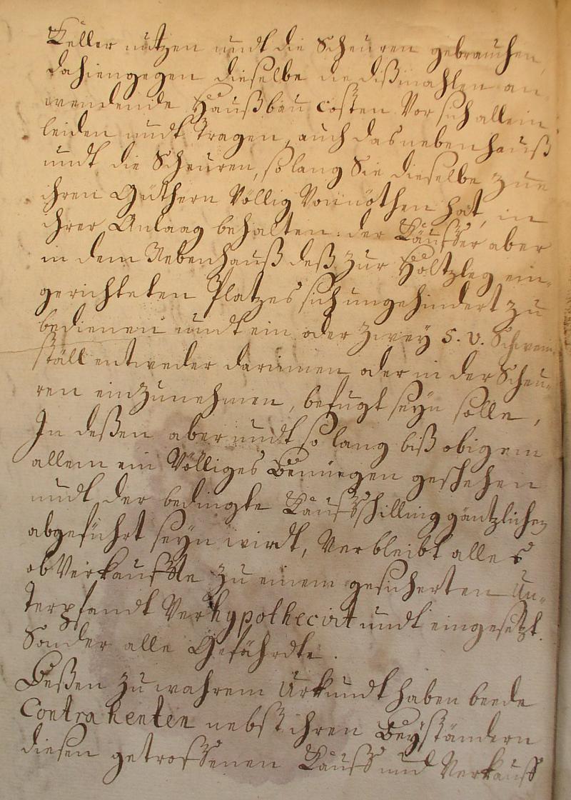 Kauf-Brief 1744