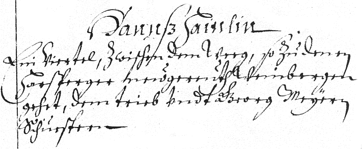 Eintrag im Schatzungsbuch von 1680 Bd 129 Folio 53