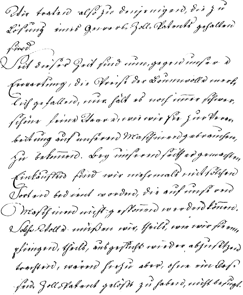 Beantragung eines Klassen-Zoll-Patents 1808