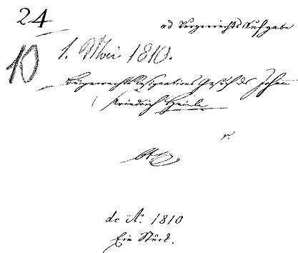Auswanderungsgesuch von Johann Friedrich Heinle, 1810