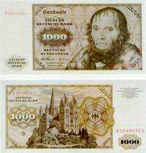 Tausend Deutsche Mark von 1964