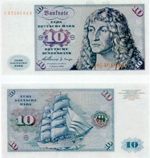 Zehn Deutsche Mark von 1964