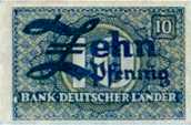 Zehn Pfennige von 1949