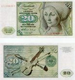 Zwanzig Deutsche Mark von 1964