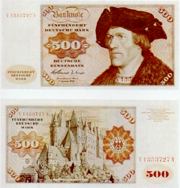 Fünfhundert Deutsche Mark von 1964