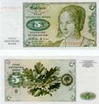 Fünf Deutsche Mark von 1964