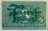 Fünf Pfennige von 1949
