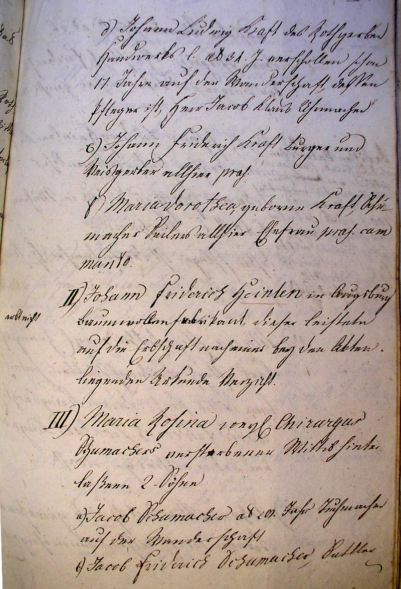 Inventarium zur Real-Abtheilung", 1812