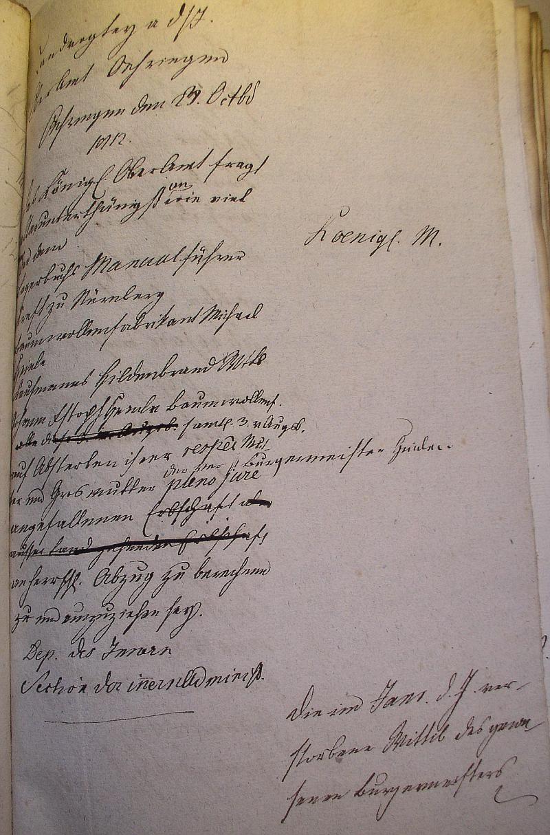 Inventarium zur Real-Abtheilung", 1812