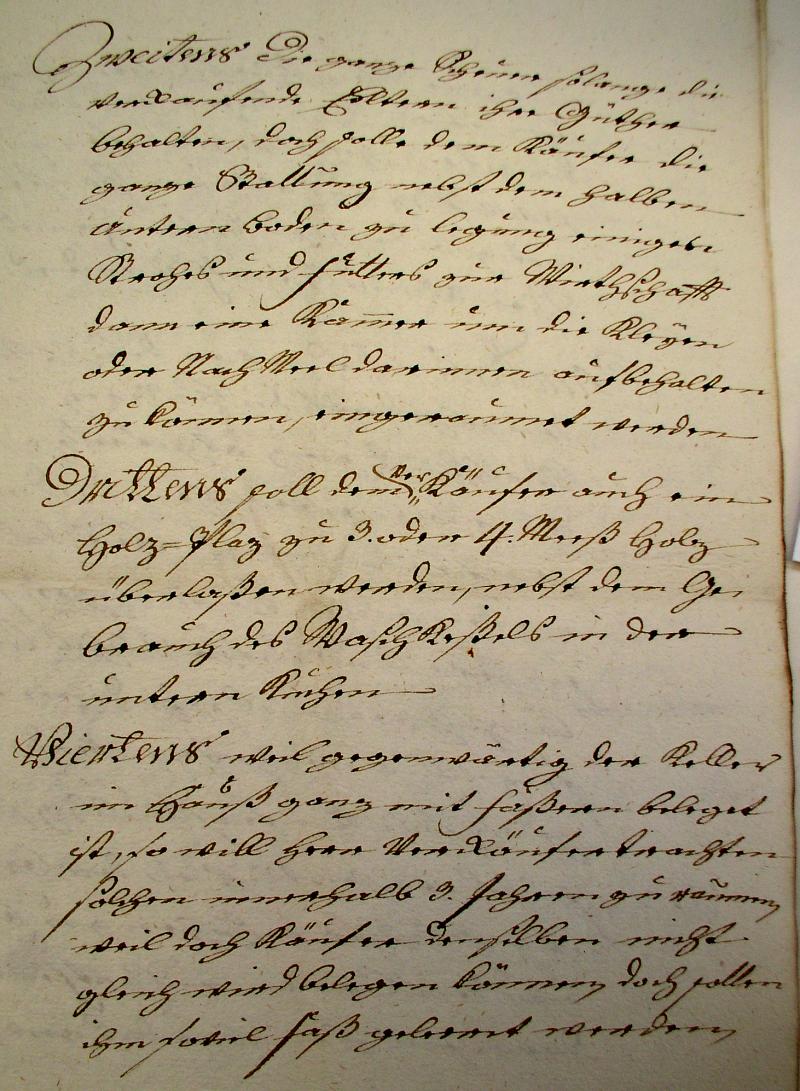 Kauf-Brief 1782