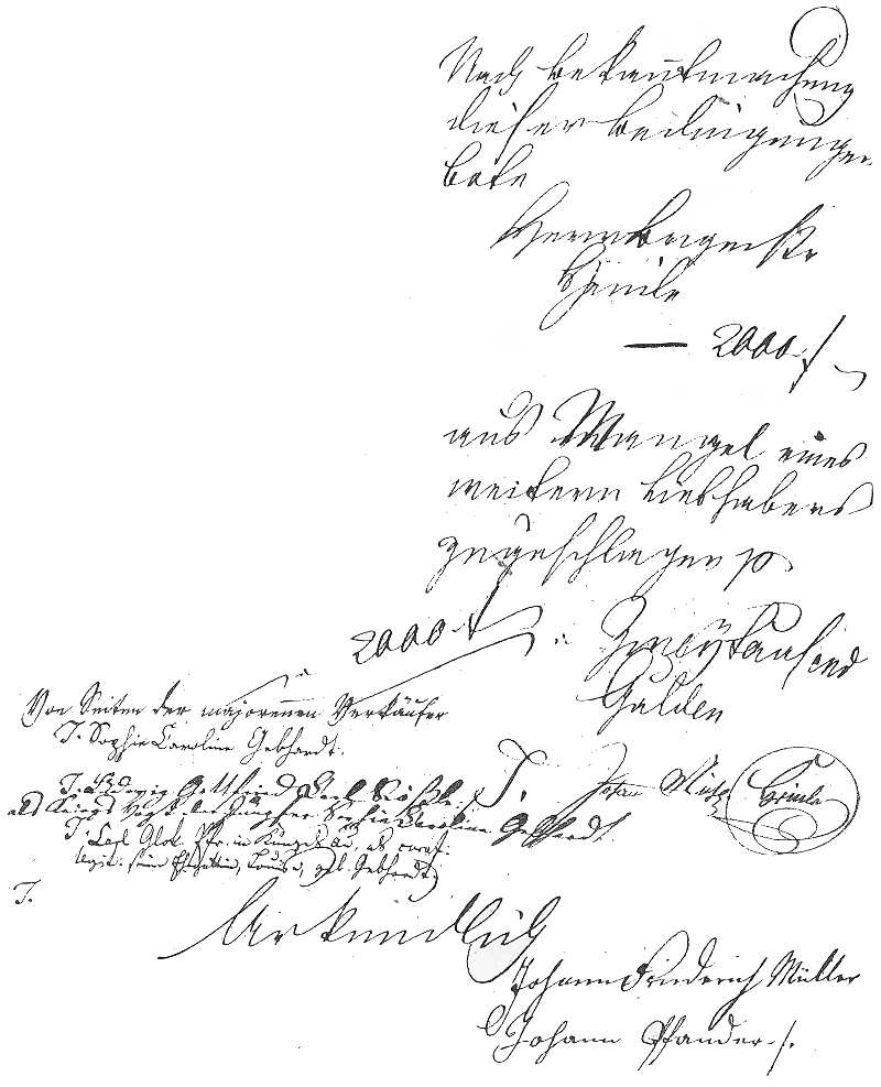Kaufbrief von 1813