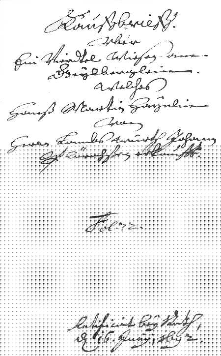 Kaufbrief von 1692