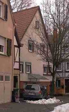Hier stand einmal das Haus von Johann Michael Heinlin, Weingärtner