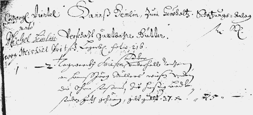 Eintrag im Schatzungsbuch von 1680 Bd 132