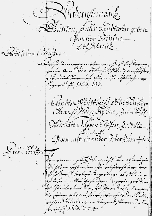 Eintrag im Schatzungsbuch von 1680 Bd 129