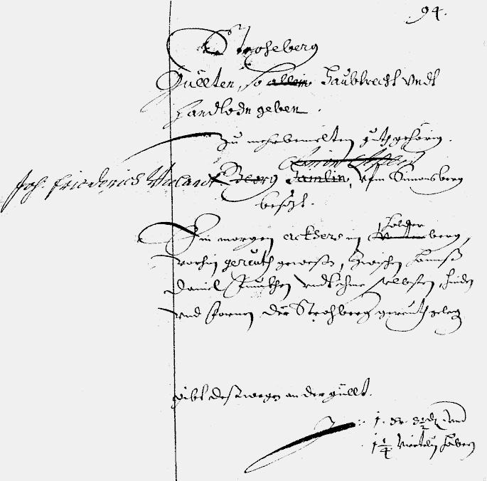 Eintrag im Schatzungsbuch von 1680 Bd 131 Folio 94