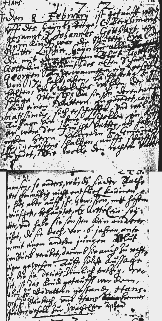 Taufregister von 1641